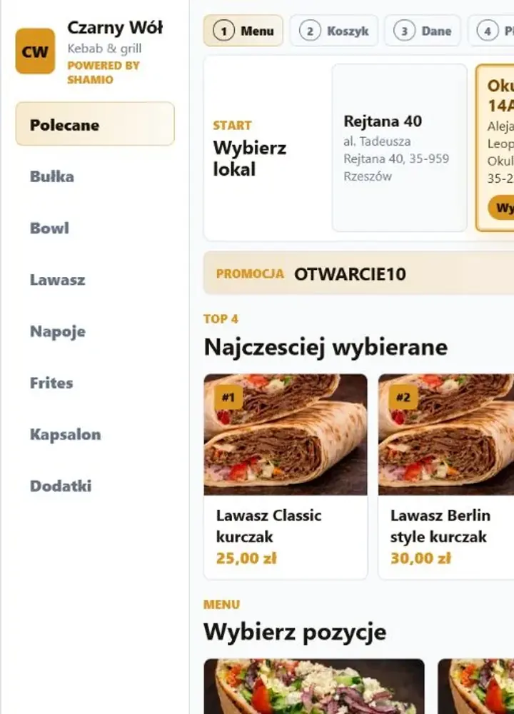 Sklep internetowy z zamówieniami online Czarnego Wołu